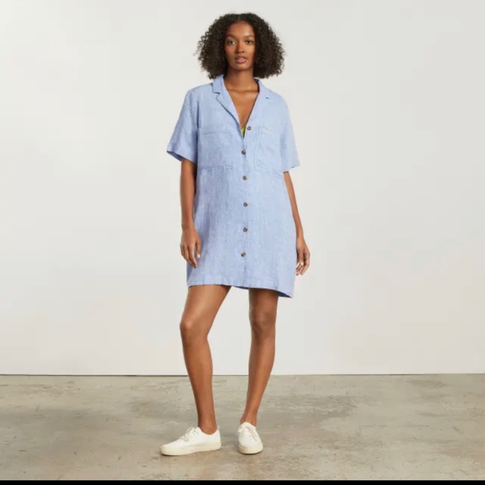 Everlane Linen Workwear Dress